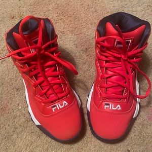 Red White & Blue Fila Sneakers . Kids size 5